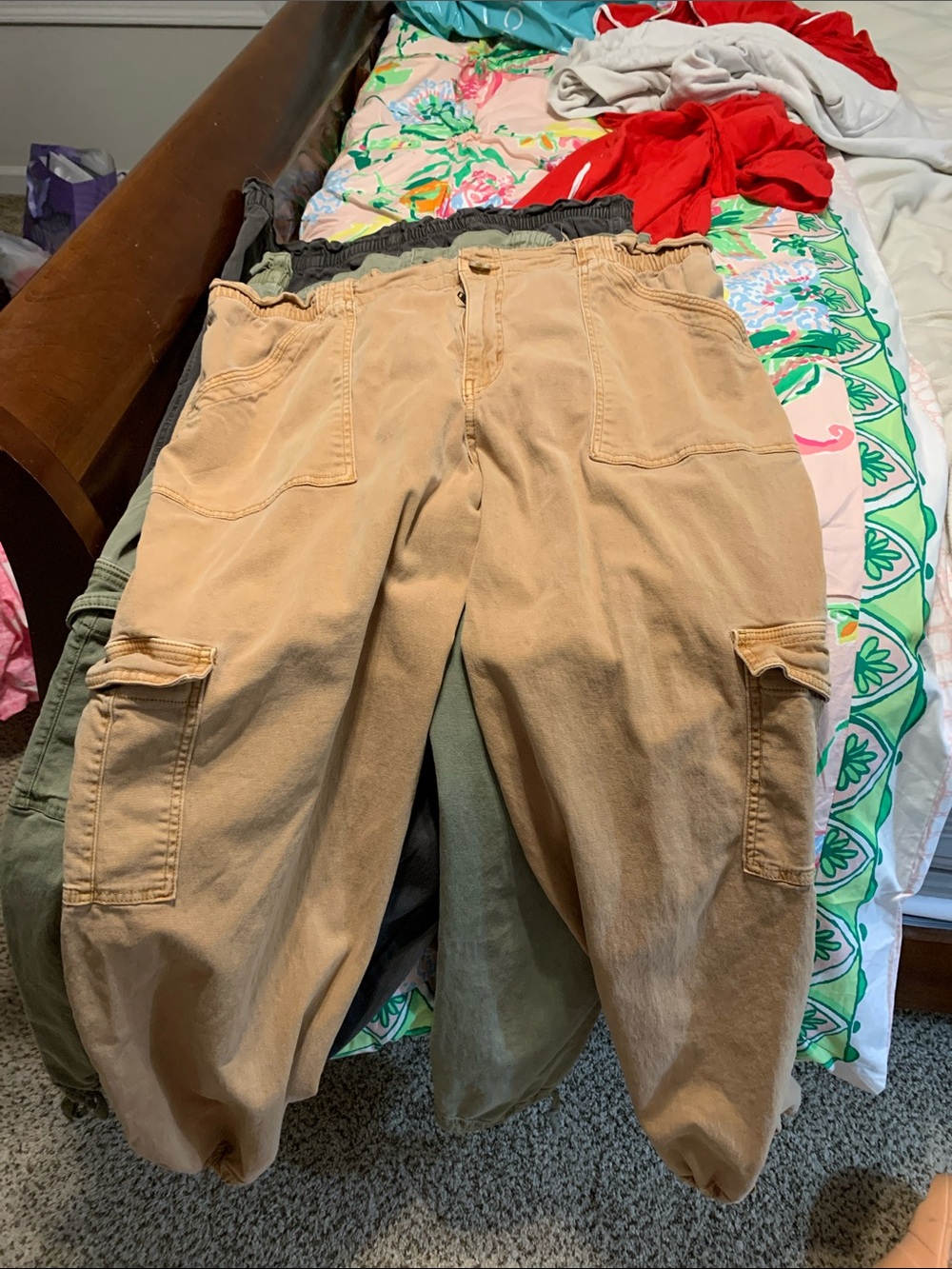 Maurices Tan Cargo Jeans - Casual Pocket Joggers
